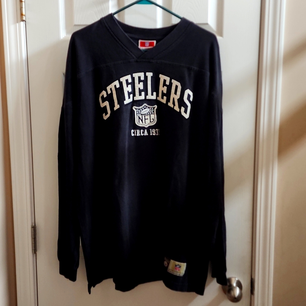 NFL Originals Steelers Mens Size XL Jersey Sweatshirt Circa 1933 VTG